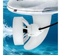 Aleta de SUP motorizada, 380 W, aleta eléctrica subacuática para SUP/tabla de remo/tabla de surf/kayak, control remoto de 5 marchas, propulsión a chorro de 6-8 horas, kit de motor SUP Pro de empuje de