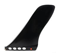 Aleta de surf individual de 9.25 pulgadas para longboards, aleta central de nailon reforzado con fibra de vidrio compatible con caja estándar, sin S (negro)