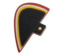 Aleta de tabla de surf FCS1 compatible con sistema central de fibra de vidrio para respuesta de transmisión de velocidad, color negro, 9,5 x 4,9 cm, paquete individual