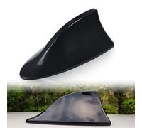 Aleta de Tiburón de Coche Antena, Antena Ficticia Decorativa Tiburón, Coche Antena Autoadhesiva, Antena de Coche Universal, Impermeable Adhesive de Aleta, Tiburón con Base Antena Aleta