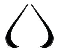 Aleta Difusor Canard Difusor 2 Uds Coche Negro Alerón De Parachoques Delantero Labio Divisor para Mercedes para Benz Clase GLA GLA220 250 X156 2017 2018 2019