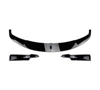 Aleta Difusor Canard Difusor Divisores Difusores De Alerón De Parachoques Delantero De Coche para para Serie 3 F30 F31 para 320i 2013-2019(Negro Brillante)