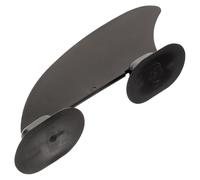 Aleta Lateral para Tabla de Surf 1 Juego PVC Negro | Base para Kayak Inflable, Repuesto de 1 Set, Giro Fácil y Estabilidad Mejorada