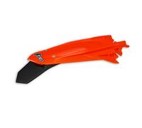 Envío gratis guardabarros trasero ufo + portamatriculas con led naranja fluor