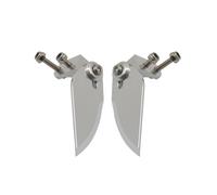 Aletas de Aluminio Ajustables mecanizadas CNC Aletas de Aluminio compatibles con RC Boat Fit Universal Fit 55 mm de Longitud 21 mm de Ancho Reemplazo del Mercado de Accesorios