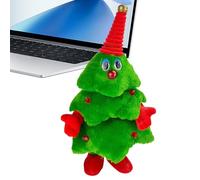 Aletas de Árbol de Navidad - Abeto de peluche animado, luces LED intermitentes | Decoración Festival para niños Mesa de salón para el hogar, Accesorio de invierno Funny Christmas Reghiple Inland Chimn