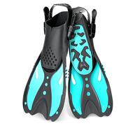 Aletas de Buceo Aletas Natacion Piscina Aletas Ajustables Tamaño de Viaje Aletas de Natación Unisex para Adultos Short Fins Aletas Cortas de Snorkeling y Natación Niños para Bucear, Nadar