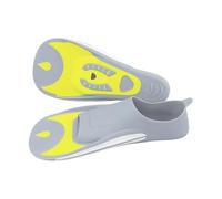 Aletas de entrenamiento, cómodas aletas flotantes de silicona para natación, ligeras y potentes aletas cortas para nadar/esnórquel, adultos y niños, accesorios de piscina ligeros ajustables para niños