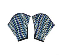 Aletas de mano de natación, guantes de malla de pato, aletas de entrenamiento, paleta para buceo, surf, playa, guantes de natación ajustables de nailon con equipo de deportes acuáticos de alto agarre