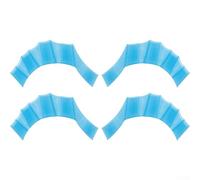 Aletas de mano de silicona para natación, guantes de entrenamiento de resistencia, constructor de potencia para deportes acuáticos, mejora de la técnica para sesiones (L)