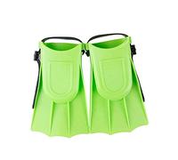 Aletas de natación, 1 par de Aletas Suaves y Ajustables for niños pequeños Que aprenden a Nadar, Accesorios for Piscina, Playa y natación.(Vert)
