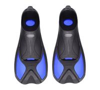 Aletas de natación cortas, aletas de natación antideslizantes, cintura de viaje, aletas unisex, aletas flotantes con tacón envuelto más corto para bucear, apnea, snorkel y