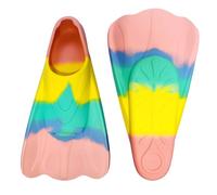 Aletas de natación infantiles de silicona, aletas cortas para entrenamiento, aletas de natación para niños, antideslizantes, suaves, cómodas, para nadar, aprender, piscina, esnórquel, aletas