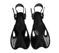 Aletas de Natación para Buceo, TPR Ajustables, Negras | Uso en Mar y Piscina, Flexibles para Pies Descalzos, Ayuda Útil al Nadar, Pp y Pom
