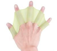 Aletas de silicona reutilizables estilo rana para hombres y mujeres que ofrecen una geometría mejorada a través de la red de cinco dedos en entornos acuáticos (L rosa (L verde (un par))