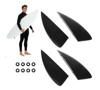 Aletas De Surf 4 Piezas Separadoras De Kiteboarding | Quillas de Entrenamiento para Surf para Natación Snorkel Kayak Lago Buceo Viaje Piscina Vacaciones