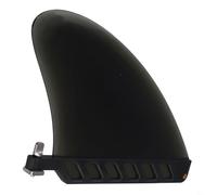 Aletas de surf con tornillo para longboards, compatibles con caja de aletas estándar para correr en el río (negro)