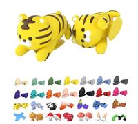 Aletas de tiburón con forma de cono de helado, pantuflas de tiburón con divertidas aletas 3D, diseño de panda, fresa, sombrero de Papá Noel, calabaza y fuego, tigre, Talla única