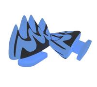 Aletas deslizantes de tiburón, pantuflas Cloud Shark, aletas superiores intercambiables, accesorios para zapatillas de bricolaje (llama azul que brilla en la oscuridad, talla única)