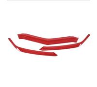 Aletas Difusor divisorias Difusor De Labios Para Parachoques Delantero Coche Protector Compatible Con Chevrolet Para Corvette C8 Z51 2020 2021 2022 2023 2024 2025(Red)