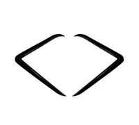 Aletas Difusor divisorias Divisor Parachoques Delantero Coche Faros Antiniebla Rejilla Ventilación Alerón Piezas Exteriores Compatible Con Tesla Para Model Y Juniper 2024-2025(Glossy Black)