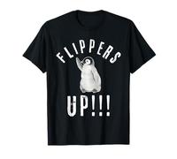 Aletas Hacia Arriba Revoltijo Pingüino Manos Fuera Protesta Camiseta