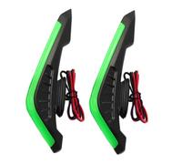 Aletas Laterales para Moto - LED 2X Aerodinámico Mejorado, alas de dinámica | Alerones Laterales Delanteros con Adhesivos LED, ala de Moto para Bicicletas eléctricas, para