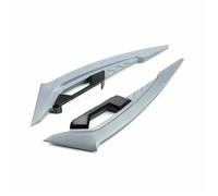 Aletas Motocicleta Alerones Laterales Delanteros para Motocicleta Juego de alerones aerodinámicos Juego Fijo con Adhesivos Decorativos (2 Piezas)(Gr)