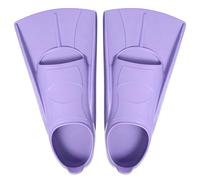 Aletas Natacion Piscina, Aletas de Natación para Niños, Aletas Cortas de Entrenamiento para Niños Niñas Snorkeling, Bucear y Nadar, 100% Silicona Unisex para Principiantes (Morado, XS(30-32))