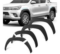 Aletines de Paso de Rueda Negro Mate para Toyota Hilux 2016-2020 & 2021-2026 Doble Cabina, Extensiones de Guardabarros Kit Toyota Hilux Wheel Arches Slim, Hilux Accessories (GX, VX, VXL, Invincible)