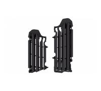 POLISPORT 8464800001 - Juego de protectores de radiador fabricado en polipropileno resistente y duradero sin herrajes compatible con motocicletas Suzuki en color negro