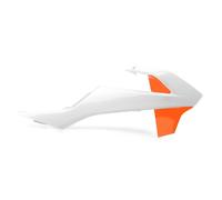 POLISPORT 8417900004 - Tapas de Radiador Resistentes y duraderas Compatible con Motocicletas KTM en Color Blanco/Naranja
