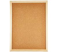 Alevar Tablero de corcho de 40 x 30 cm, tablero de anuncios con alfileres y marco de madera