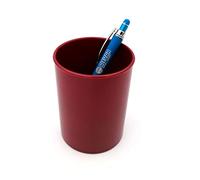 Alevar Tarro de plástico para escritorio o oficina, redondo, diámetro 8 cm, altura 10 cm, paquete de 1 unidad, color aleatorio