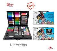 Alex bog set de pintura little artist 86 piezas maletín multicolor