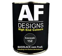 Alex Flittner Designs 250 ml de pintura compatible con moto Kawasaki 15Z Spark Black Metallic listo compatible con salpicaduras