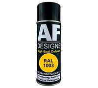 Alex Flittner Designs Barniz antioxidante 4 en 1 RAL 1003 amarillo señal metal barniz protector spray antioxidante pintura aerosol