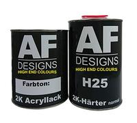 Alex Flittner Designs Juego de pintura acrílica 2 K para Porsche 700 (2,0 L), color negro