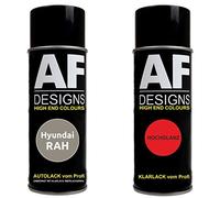 Alex Flittner Designs Pintura Bote Spray Kit compatible con Hyundai Ra Sleek Plata Metálico Pintura Base Barniz Claro 400ml