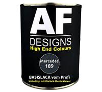 Alex Flittner Designs Pintura de coche compatible con Mercedes 189, 250 ml, color negro esmeralda metálica, base lista compatible con salpicaduras
