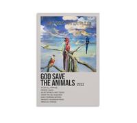 Alex G God Save The Animals- Pósteres impermeables para pared, impresión en casa, a prueba de humedad, fácil de instalar y resistente a la decoloración, estilo sin marco, 30 x 45 cm