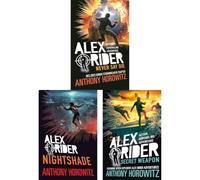 Alex Rider Mission Series 11, 12 & 13: Never Say Die, Secret Weapon & Nightshade - Thrilling Spy Collection for Young Readers by Anthony Horowitz (3-Book Set)