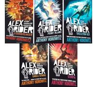 Alex Rider Mission Series by Anthony Horowitz: Stormbreaker, Point Blanc, Skeleton Key, Eagle Strike & Scorpia - Action-Packed Adventures for Young Readers (5-Book Set)