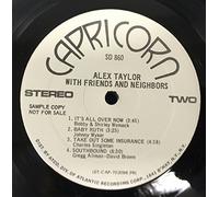 ALEX TAYLOR - With Friends And Neighbors