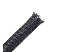 Alex Tech 6mm-30m Funda de Cable Trenzado Expandible Recoge Cables Cubre Cables Tapa Cables para Cable de Audio y Video Alambre Automotriz - Negro