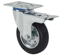 Rueda ALEX giratoria con freno doble 10ZVFD125-BSR - 2-1150