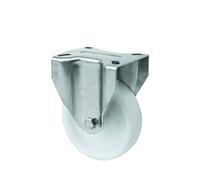 Alex ZVI UT - Rueda fija (poliamix, inox, diámetro de 60 mm, carga soportada 60 kg) color blanco