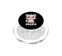 Alexa - Lindo diseño de Gatito para niñas con Nombre Alexa PopSockets PopGrip para MagSafe