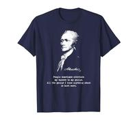 Alexander Hamilton. Éxito, Genius. Camiseta de política Camiseta, Hombre, Azul Marino, S