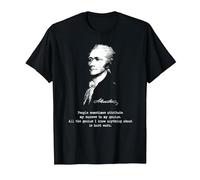 Alexander Hamilton. Éxito, Genius. Camiseta de política Camiseta, Hombre, Negro, 4XL